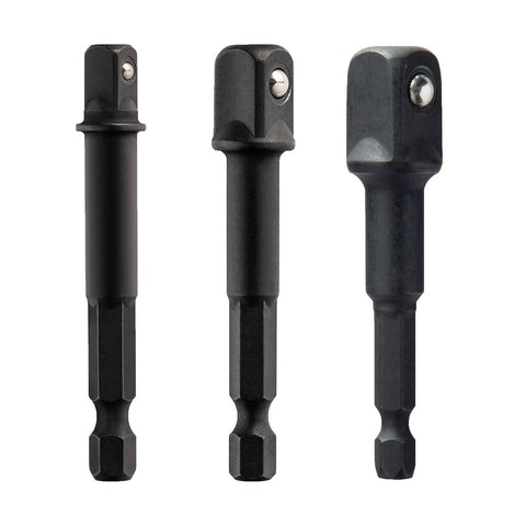 DeWALT 3 Piece Impact Socket Adapter Set 1/4", 3/8" & 1/2" DWAFADPTFT3