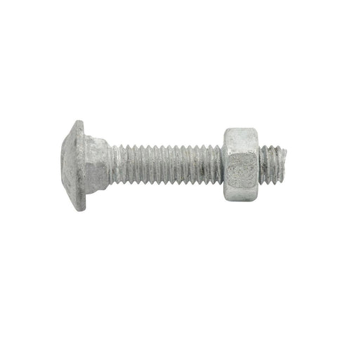 Zenith Cup Head Bolt - M6 x 30mm - 4.6 Grade Steel - Hot Dipped Galvanised - SuperSaverAU - view 1