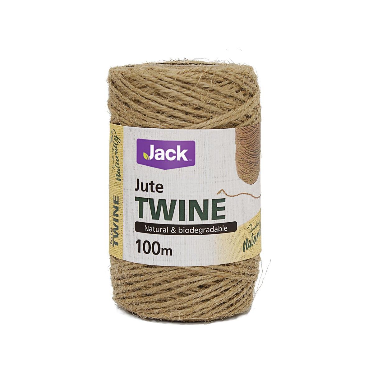 Jack Jute Twine Plant Tie 100m Brown Natural Fibre