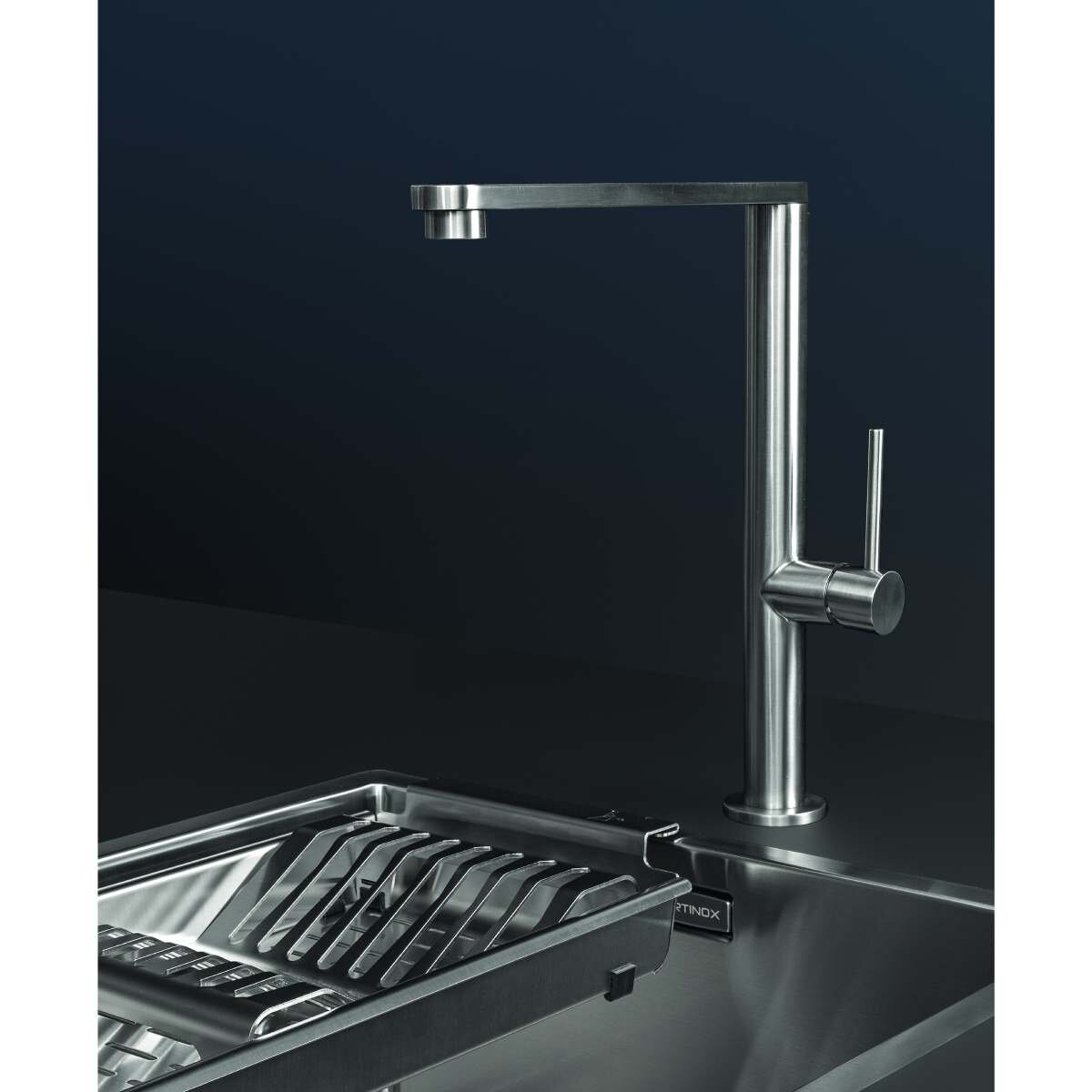 Artinox Radius 18 Single Bowl Sink - AISI 304 Stainless Steel, Top, Under or Flush Mount - ARTRAD1840