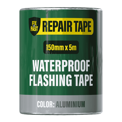 Fix-It-Fast 150mm x 5m Aluminium Waterproof Flashing Repair Tape