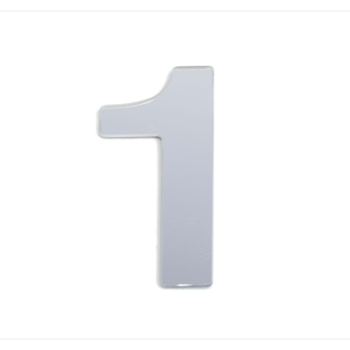 Sandleford 25mm Silver Self Adhesive House Number 1 Weather Resistant