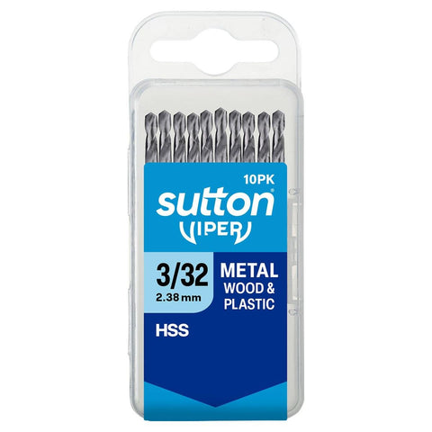 Sutton Tools 3/12" Viper Imperial Drill Bit M2 HSS 118° Point - 10 Pack