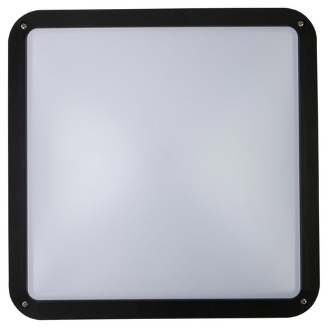 HPM Selenta 12W LED Square Bunker Light, Black 240V LBL024KBL