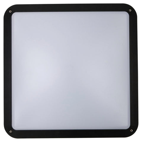 Hpm Selenta LED Square Bunker Light - 16W - 1540 Lumens - Black - IP65 - SuperSaverAU - view 1