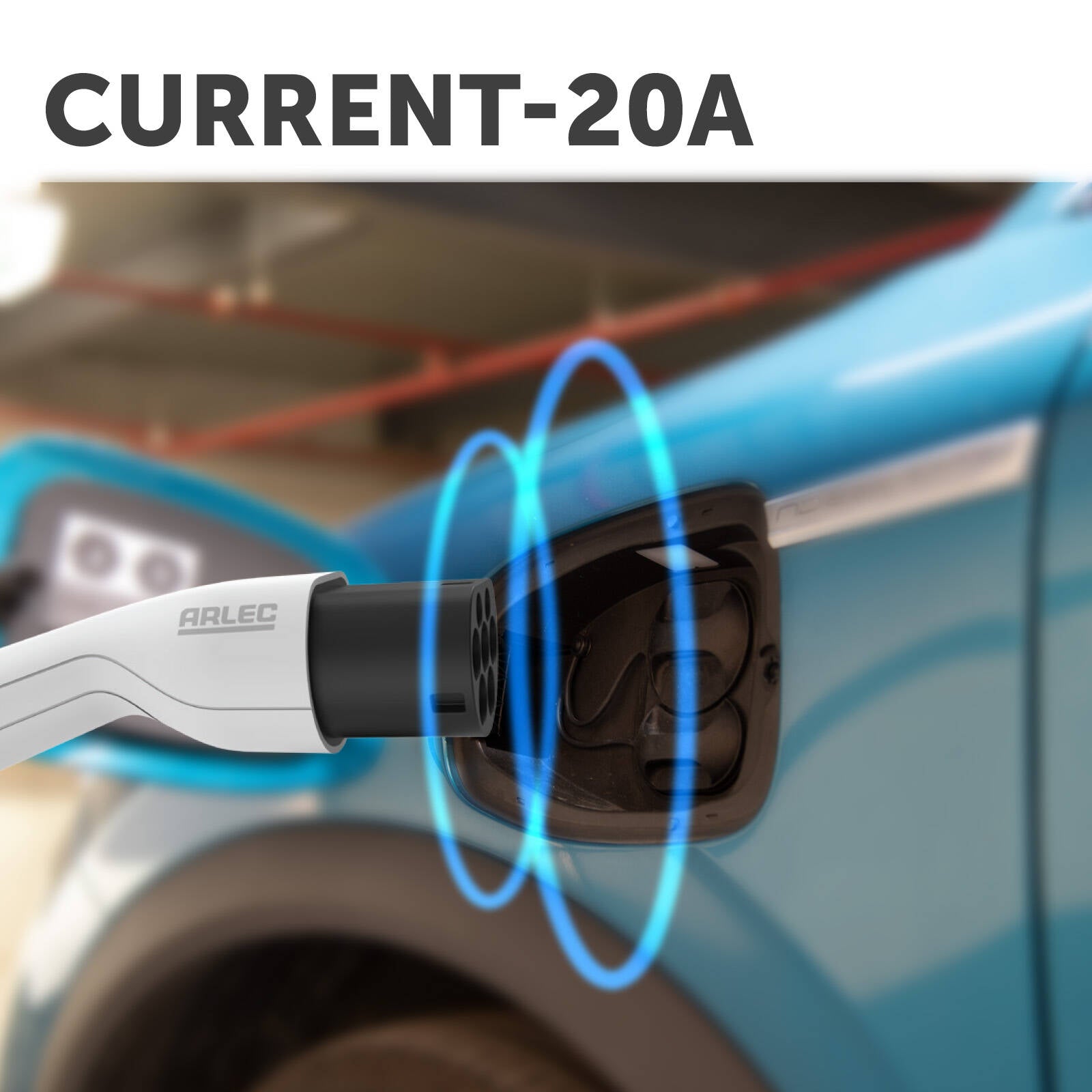 Arlec 5m IP65 4.6kW 20A Single Phase Type 2 EV Charging Cable