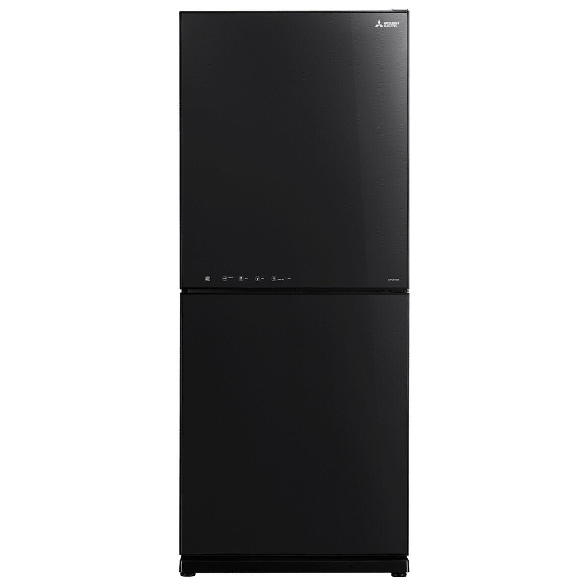Mitsubishi Electric 421L Bottom Mount Fridge - Black Glass, Ice Maker, Select Zone - MR-HGS421EX-GBK-A