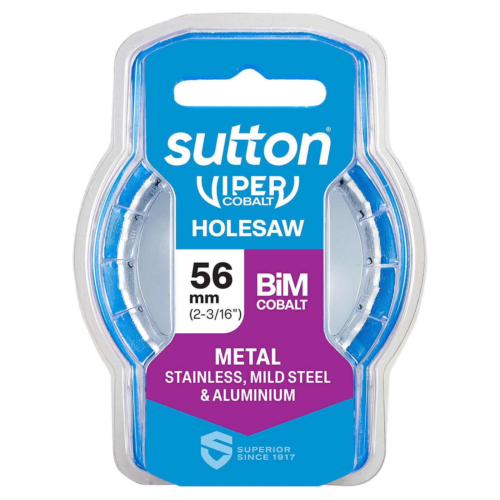 Sutton Tools 56mm Viper Cobalt Bi-Metal Holesaw 32mm Cutting Depth