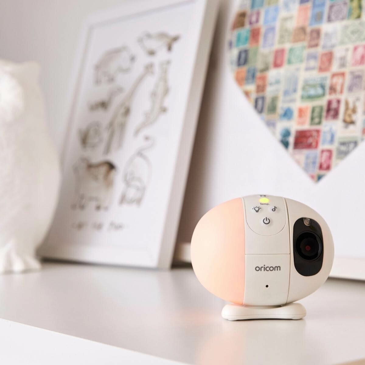 Oricom Additional Camera Unit for Secure870WH Baby Monitor - Pan-Tilt, Night Light, Night Vision - CU870WH