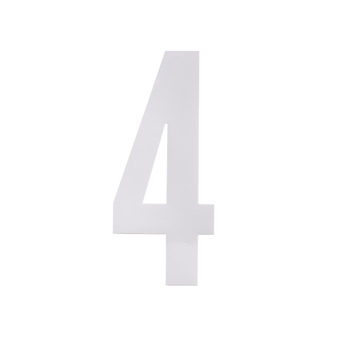 Sandleford Self Adhesive Wheelie Bin Number 4 - 175mm - White - Pack of 2 - SuperSaverAU - view 1
