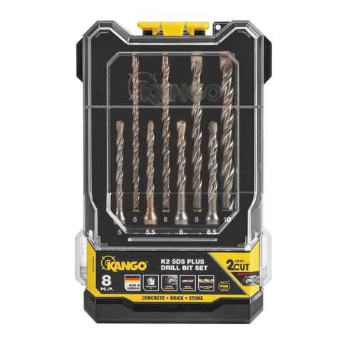 Kango K2 8 Piece SDS Plus Drill Bit Set - Masonry & Concrete