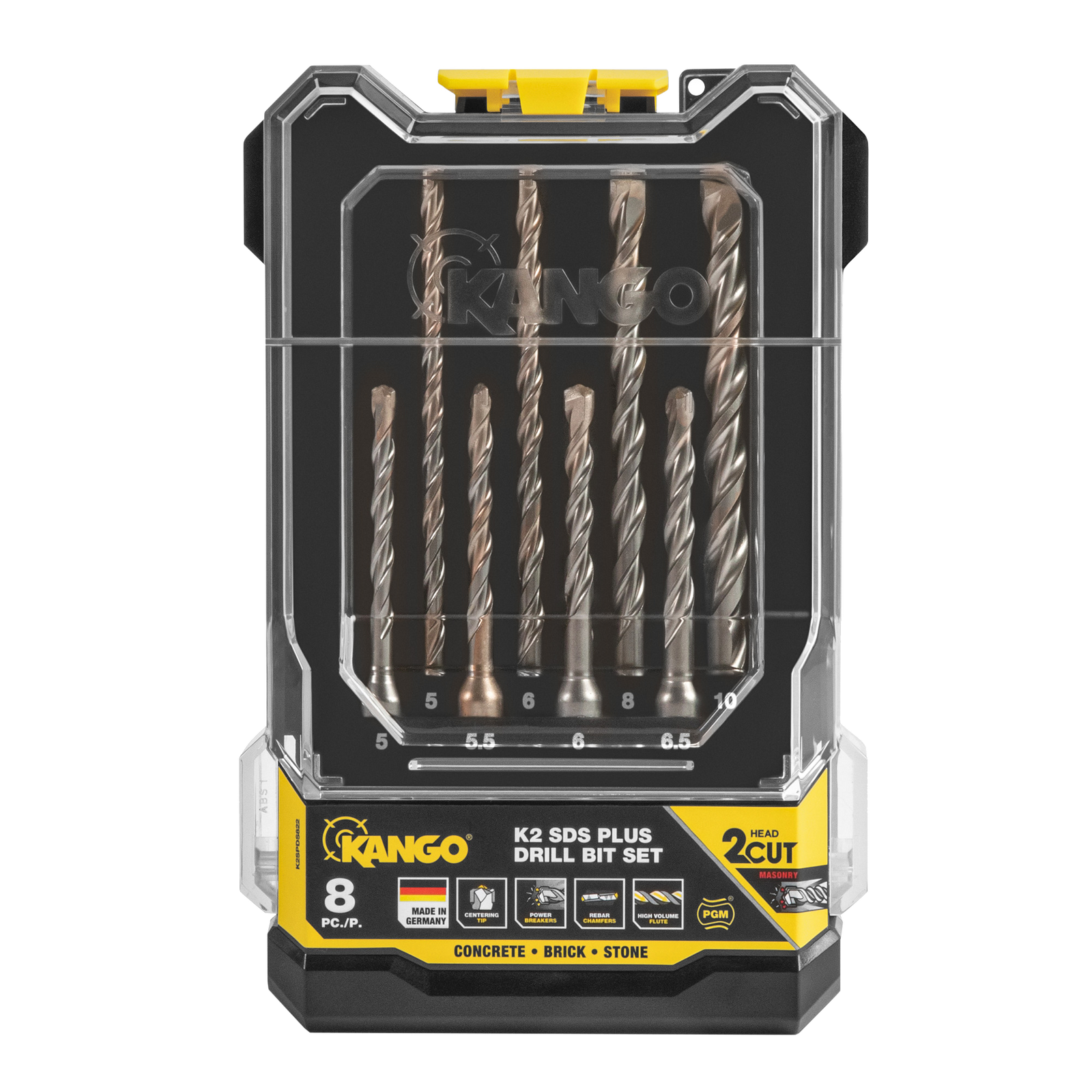 Kango K2 8 Piece SDS Plus Drill Bit Set - Masonry & Concrete