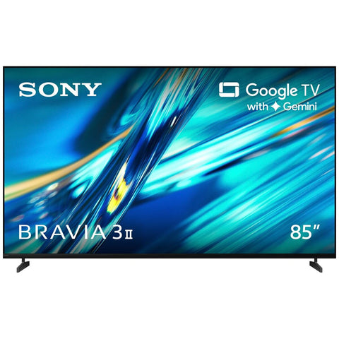 Sony 85 Inch Bravia 3 II 4K Google TV with Gemini - XR Processor, 120Hz, Dolby Atmos and DTS:X - K85XR30M2