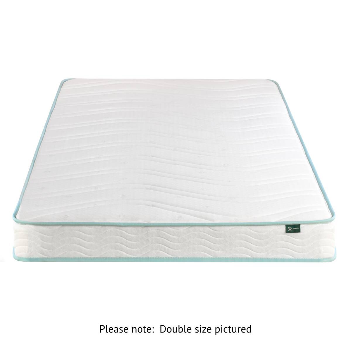 Zinus 15cm Double Essential Bonnell Inner Spring Mattress - Quilted Top, Foam Layer - AU-MSSAO1ZC-06D
