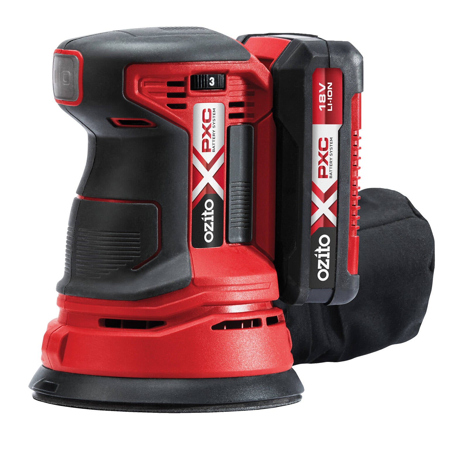 Ozito PXC 18V Random Orbital Sander Kit PROK-200 - Cordless Sander