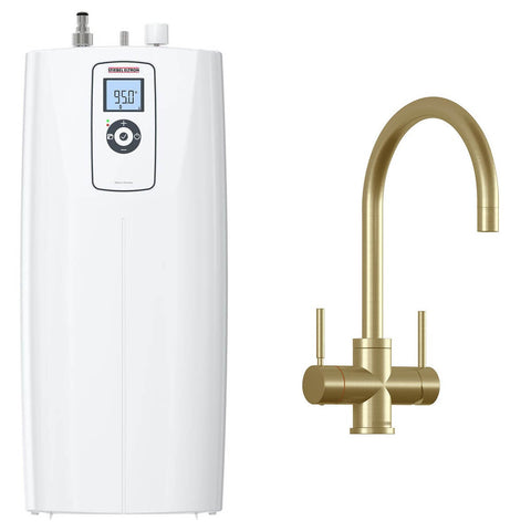 Stiebel Eltron Hot 2.6 Premium boiling water tank with 3-in-1 gold tap - 6 star water rating - 207999