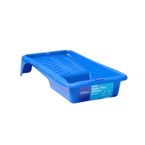 Monarch 100mm Paint Tray, Lightweight Blue Plastic for Mini Rollers and Pads