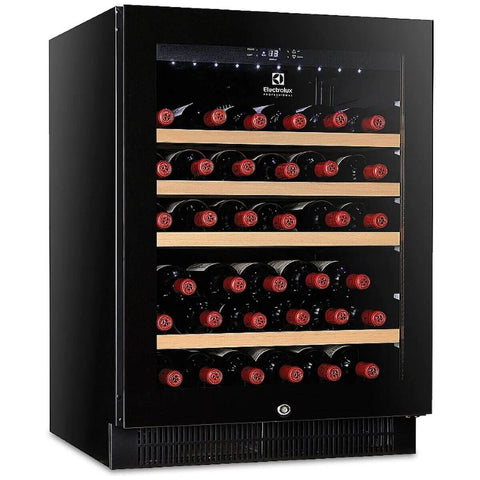 Electrolux Professional 50 Bottle Single Zone Wine Fridge - Black - Triple Glazed Door - WC50BK1Z