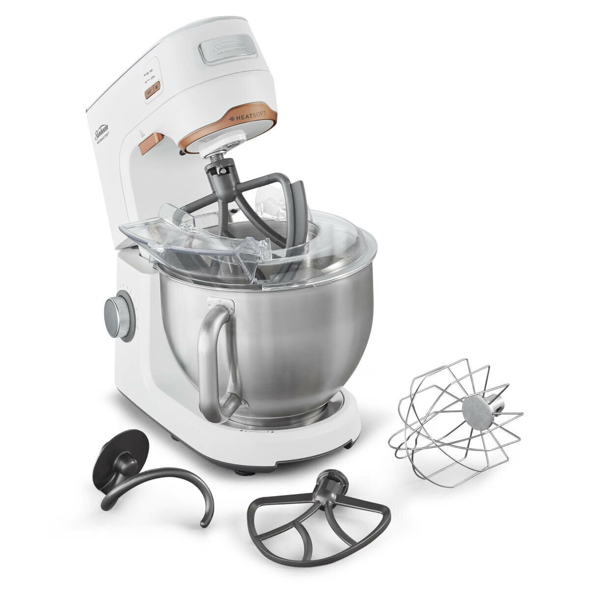 Sunbeam Mixmaster HeatSoft planetary stand mixer 5.2L - 600W, 10 speeds, two heat settings - MXM7000WH