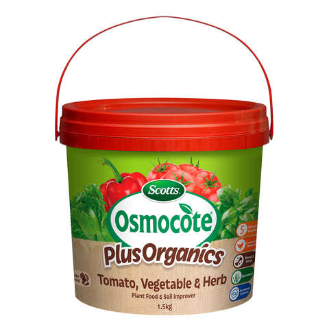 Scotts Osmocote Plus Organics 1.5kg Tomato, Vegetable & Herb Plant Food & Soil Improver