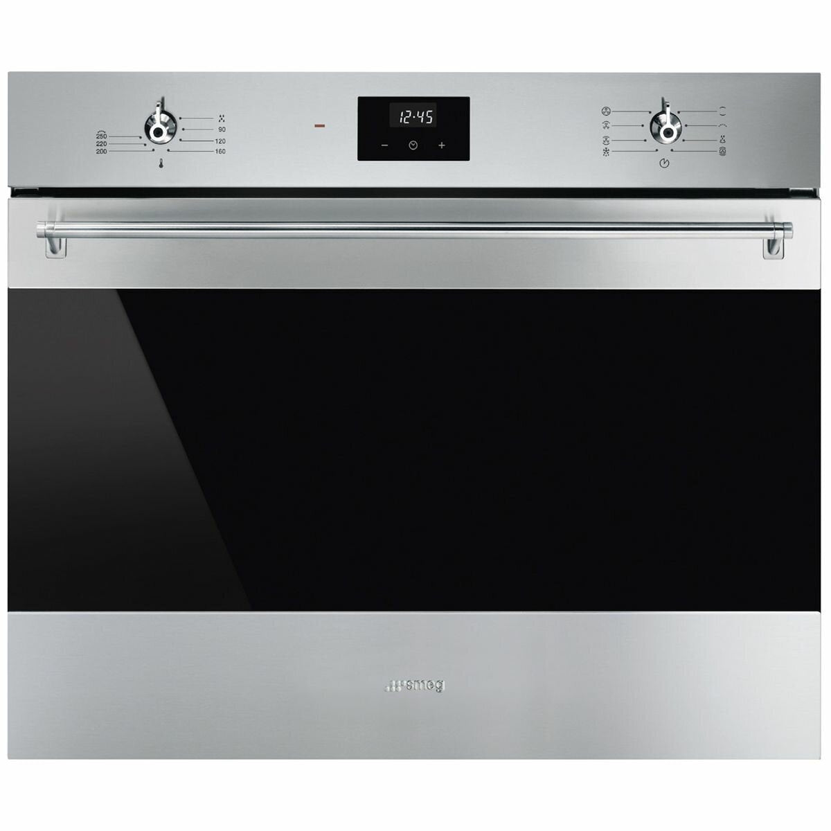 Smeg 70cm Classic multifunction built-in oven - 77L, stainless steel, Vapour Clean, DIGIscreen - SFA7300TX