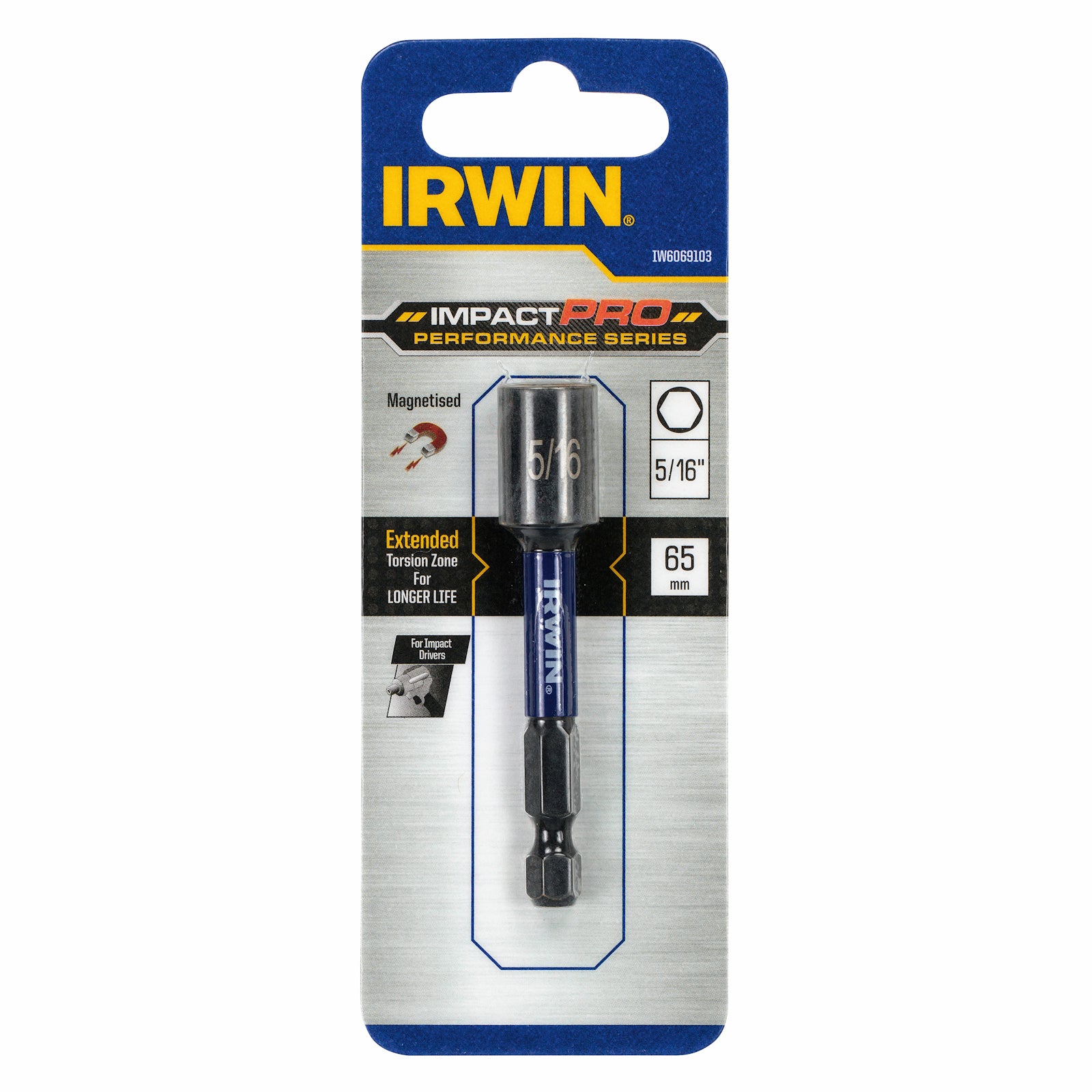 Irwin 65mm 5/16" Impact Pro Performance Nutsetter