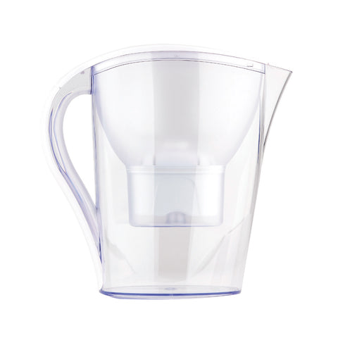 Stefani 3.5L Water Filter Jug, BPA Free, Clear & White, Fridge Door Fit