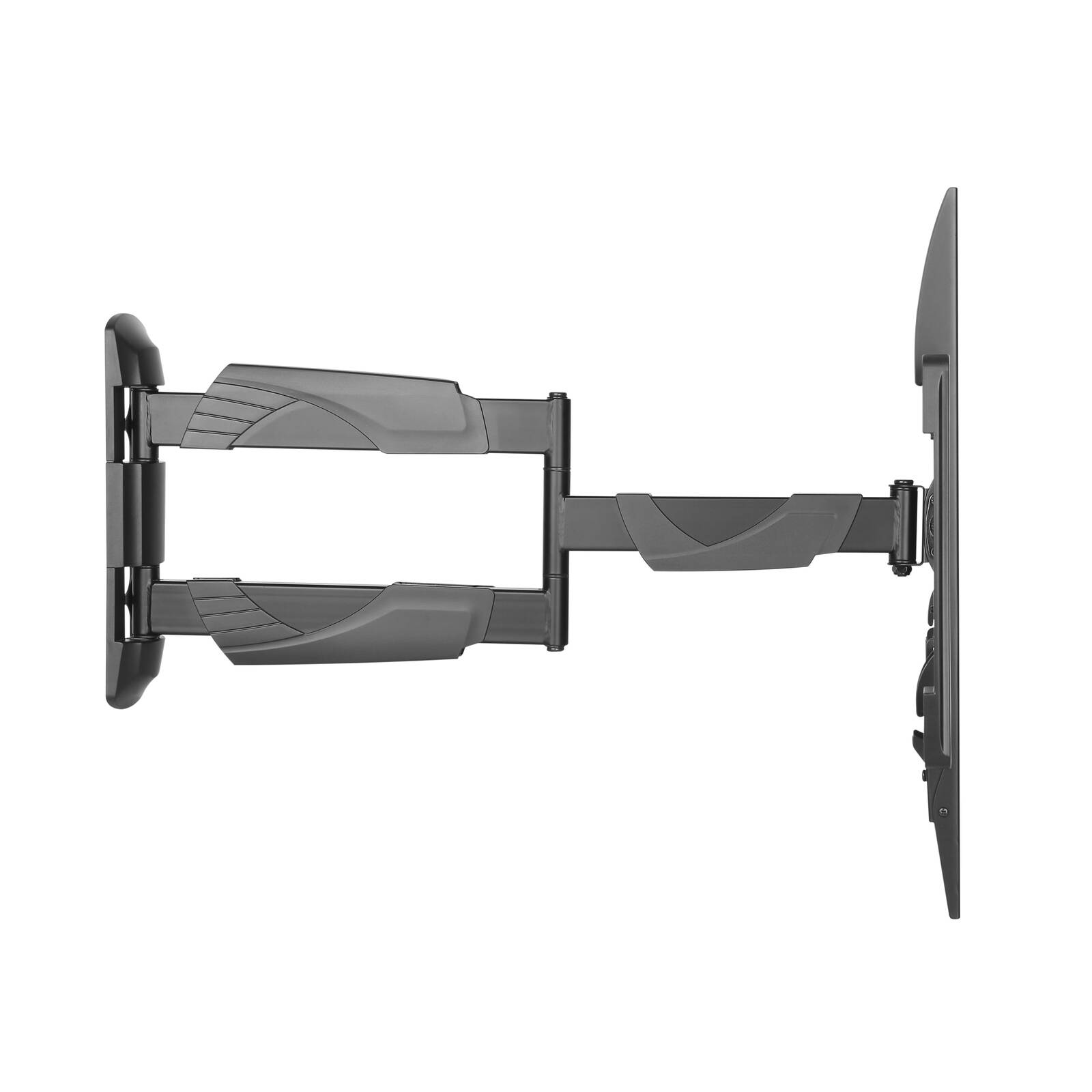 Practa Full Motion TV Wall Mount PRWMFML 37-70 inch Black Steel, Swivel Tilt, Hardware Included