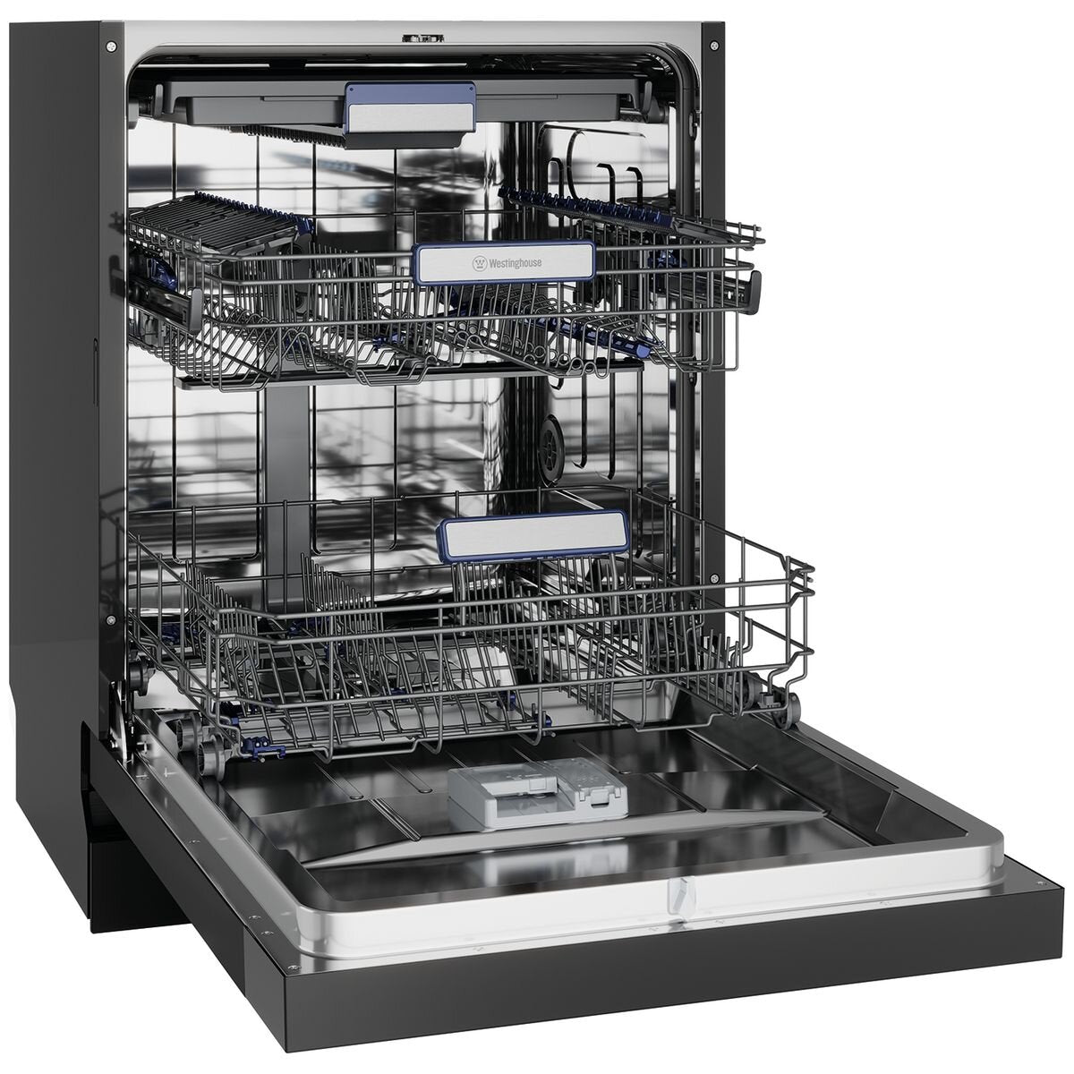 Westinghouse 60cm Underbench Dishwasher 15 Place Settings - Dark Stainless Steel, 10 Programs - WSU6608KXC