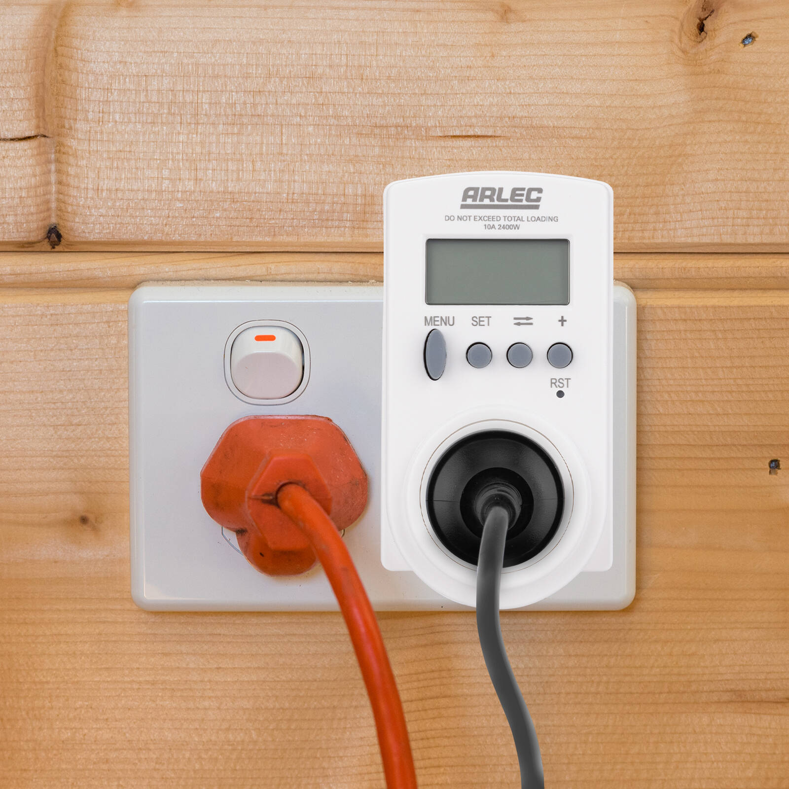 Arlec Energy Cost Electrical Meter with LCD Display White PC223