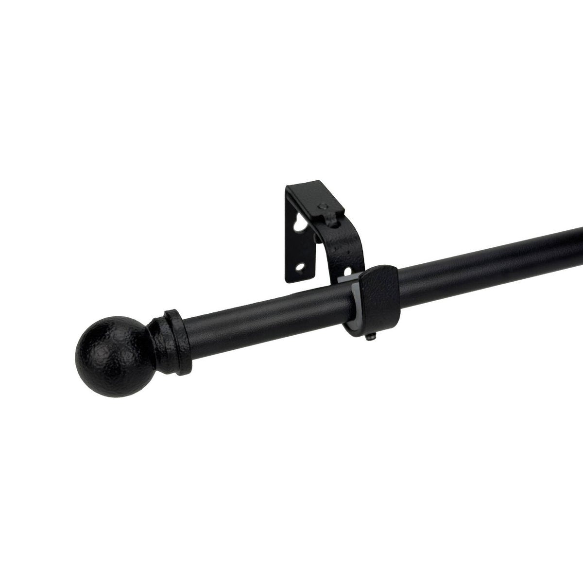 Pillar 16mm Black Ball Curtain Rod Finials - 2 Pack - 70mm - Secure Fit - SuperSaverAU - view 3