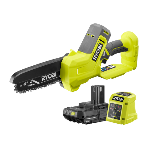 Ryobi 18V ONE+ 6" 152mm Pruning Saw 2.0Ah Kit with Battery & Charger