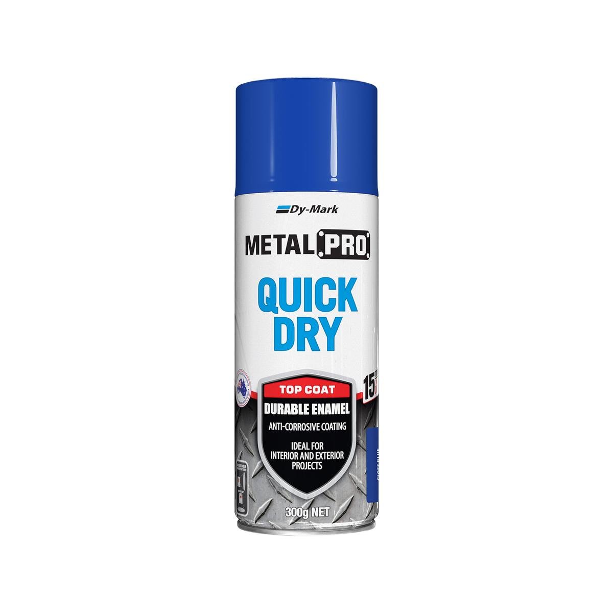 Dy-Mark 300g Blue Gloss MetalPro Quick Dry Aerosol Paint