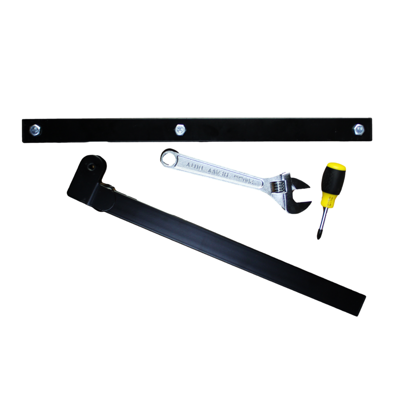 StorEase Black Powder Coated Steel Wall Storage System Utility Racks 2 Pack