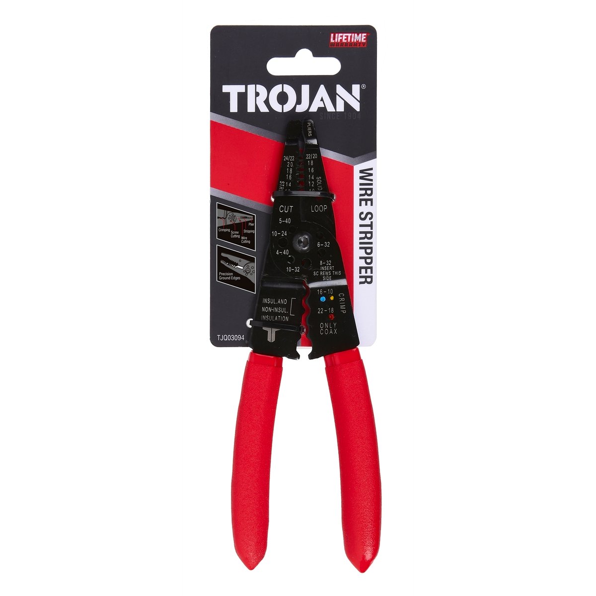 Trojan Wire Stripper - 80mm x 15mm x 250mm - Insulated Crimper - SuperSaverAU - view 3