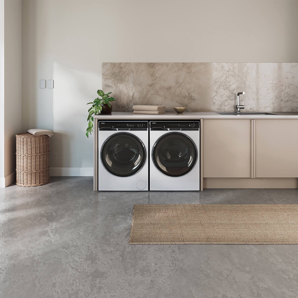 Haier 600 Series 10kg Heat Pump Dryer - White, 10 Star Energy Rating, Steam Refresh - HDHP10PXW1