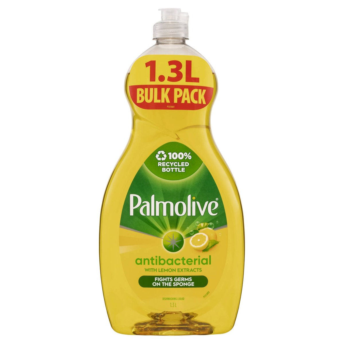Palmolive Antibacterial Lemon Dishwashing Liquid 1.3L - Tough on Grease - Made in Australia - SuperSaverAU - view 1