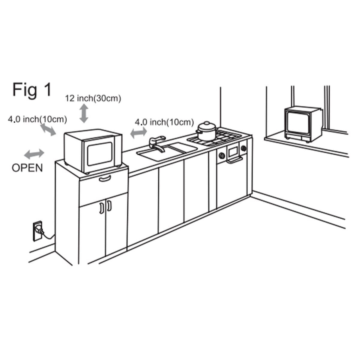 Artusi 25L freestanding microwave oven - 1000W, stainless steel finish, dial controls - AMO25COM