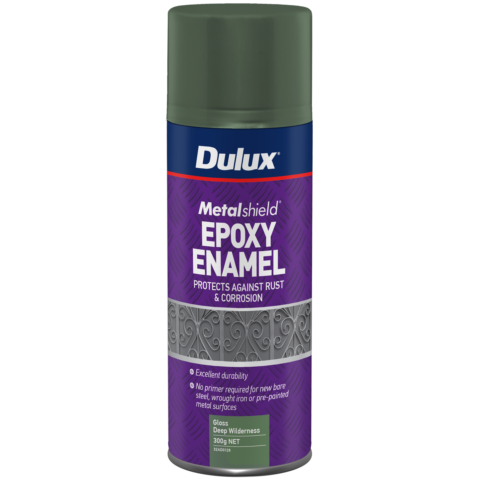 Dulux 300g Metalshield Epoxy Enamel Gloss Spray Paint Deep Wilderness