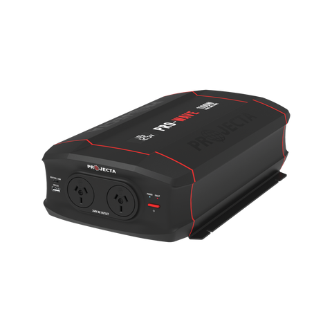 Projecta 12V 1100W Pure Sine Wave Inverter - 2200W Peak Power - Black - SuperSaverAU - view 1