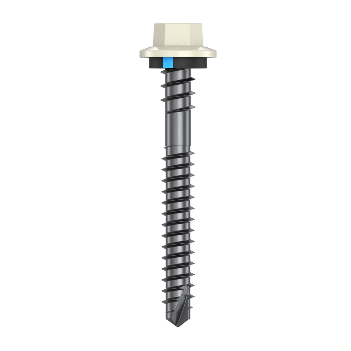 Bremick Vortex Plus 6.2 x 50mm Hex Roofing Screws B8 Surfmist - 100 Pack