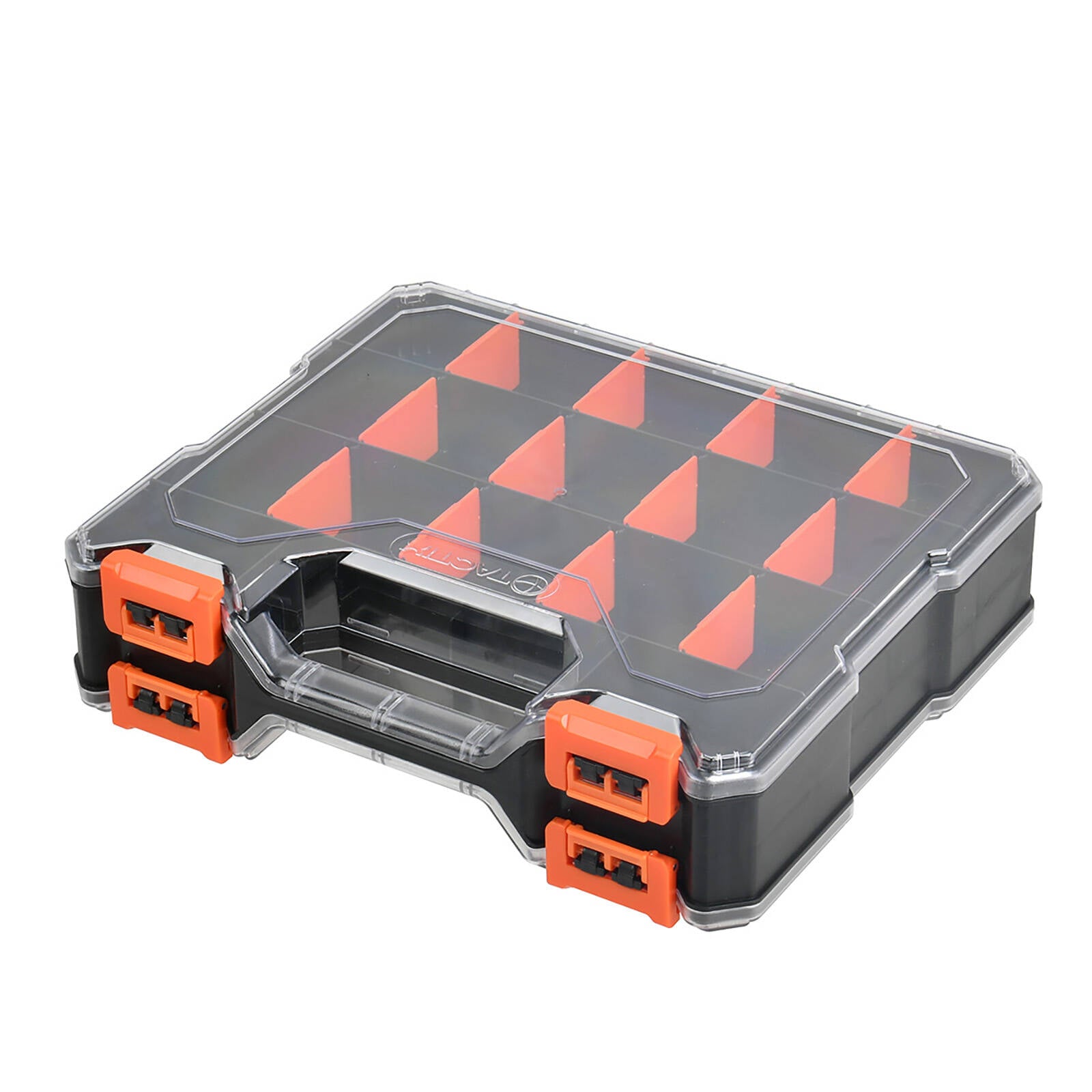 Tactix 315mm Trade Grade Double Sided Organiser Clear Lid Removable Dividers