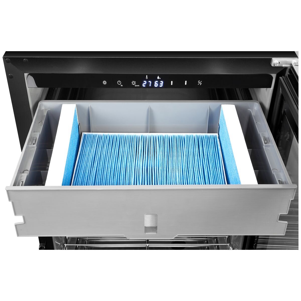 KingsBottle 352L Freestanding Steak and Meat Ager - Black, Right Hinge, Glass Door - KB180SA-FG-RHH