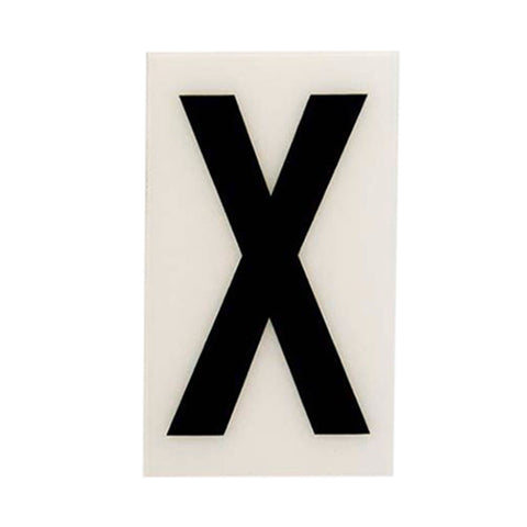 Sandleford 85mm White Self Adhesive House Letter X Polycarbonate Weather Resistant