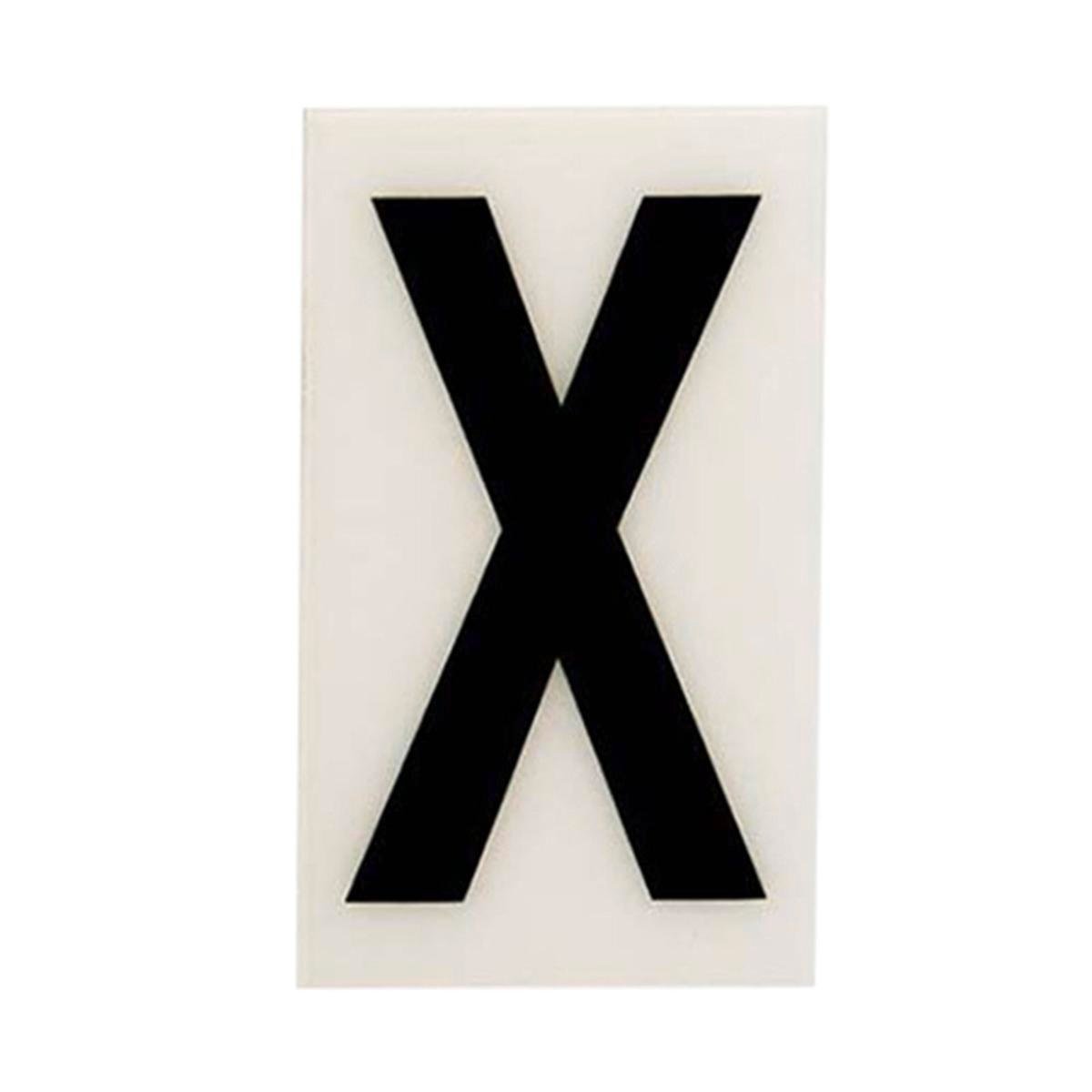 Sandleford 85mm White Self Adhesive House Letter X Polycarbonate Weather Resistant