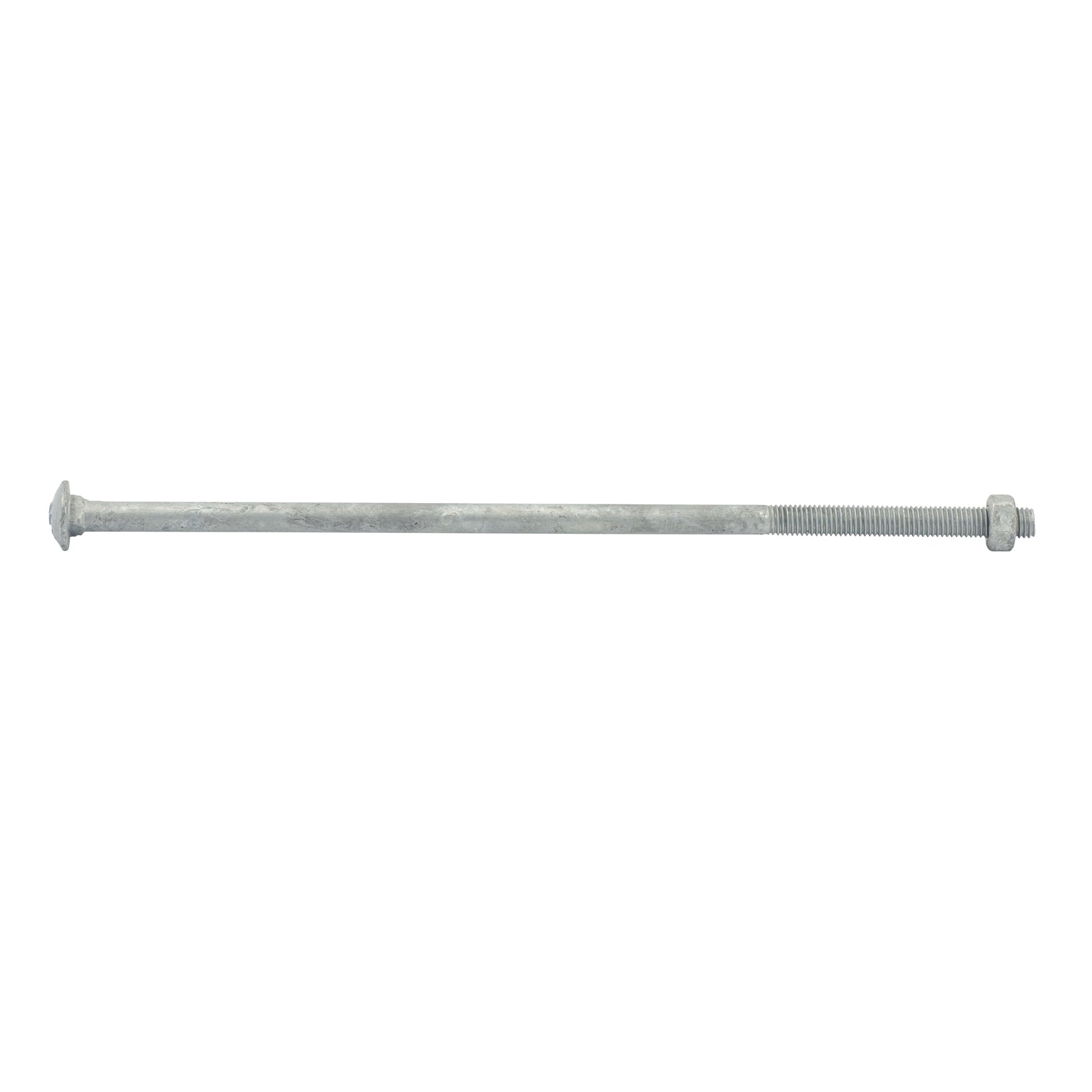 Zenith M10 x 300mm Hot Dip Galvanised Cup Head Bolt & Nut - 4.6 Grade Steel