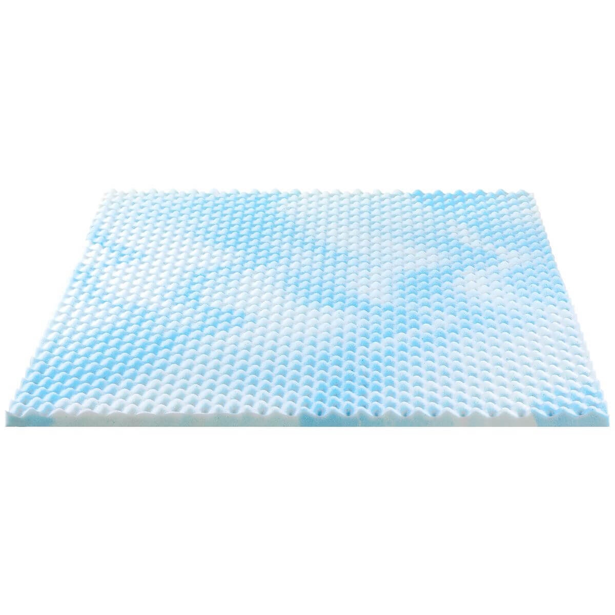 Zinus King Cooling Gel Mattress Topper Protector - Bamboo-Derived Fabric, Elastic Skirt - AU-SWFT-150K