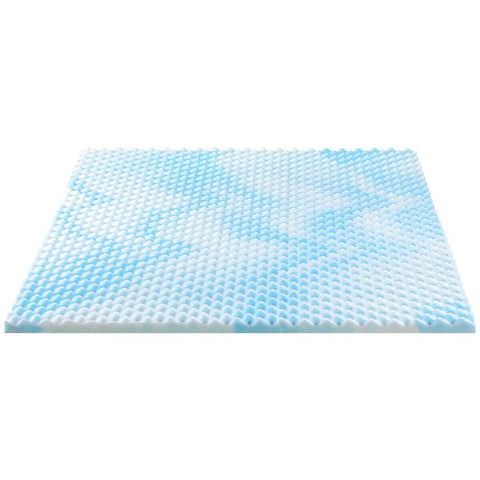 Zinus King Cooling Gel Mattress Topper Protector - Bamboo-Derived Fabric, Elastic Skirt - AU-SWFT-150K