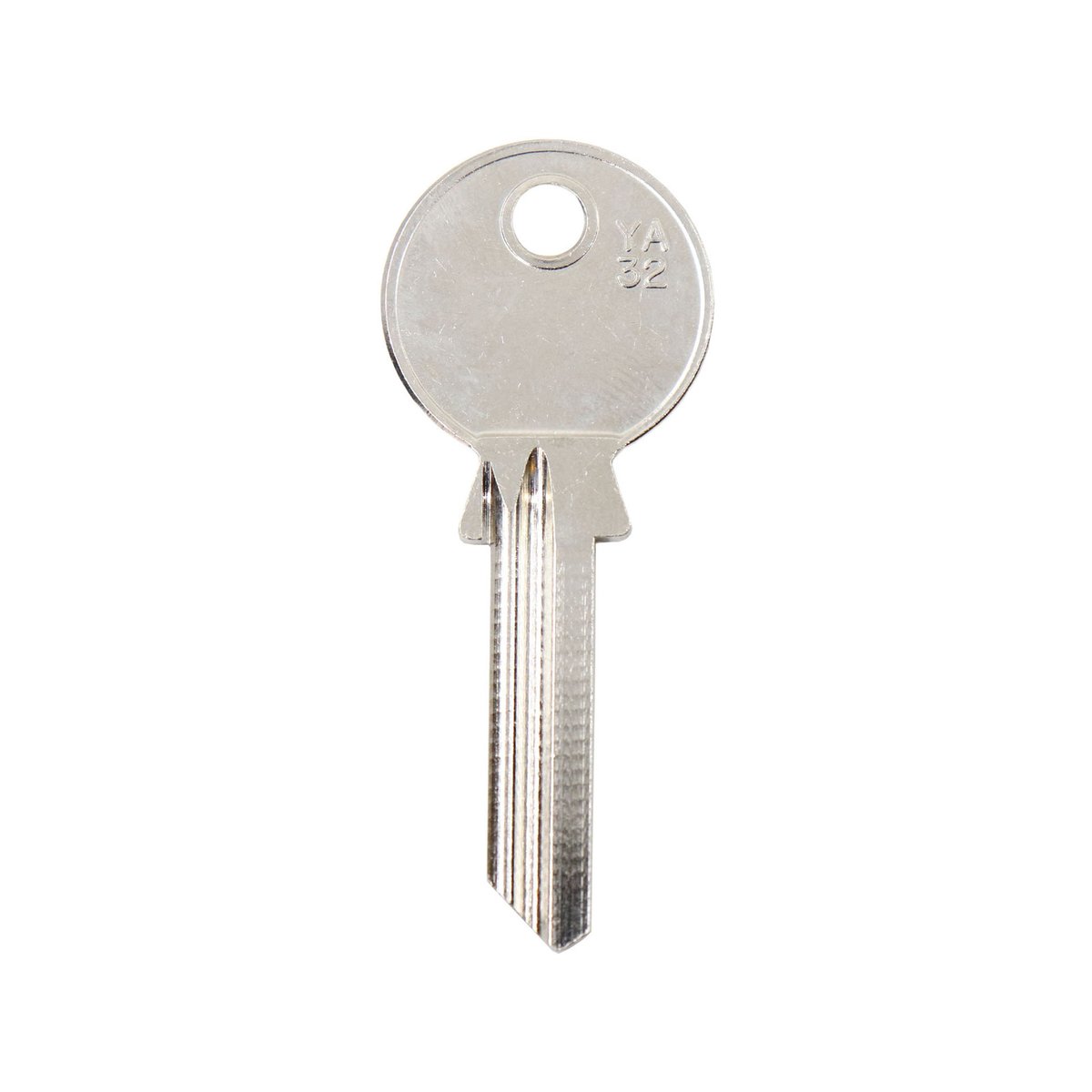 Ehi ya32 Silver Blank Key - Nickel Plated Brass - Key Cutting Solution - SuperSaverAU - view 1