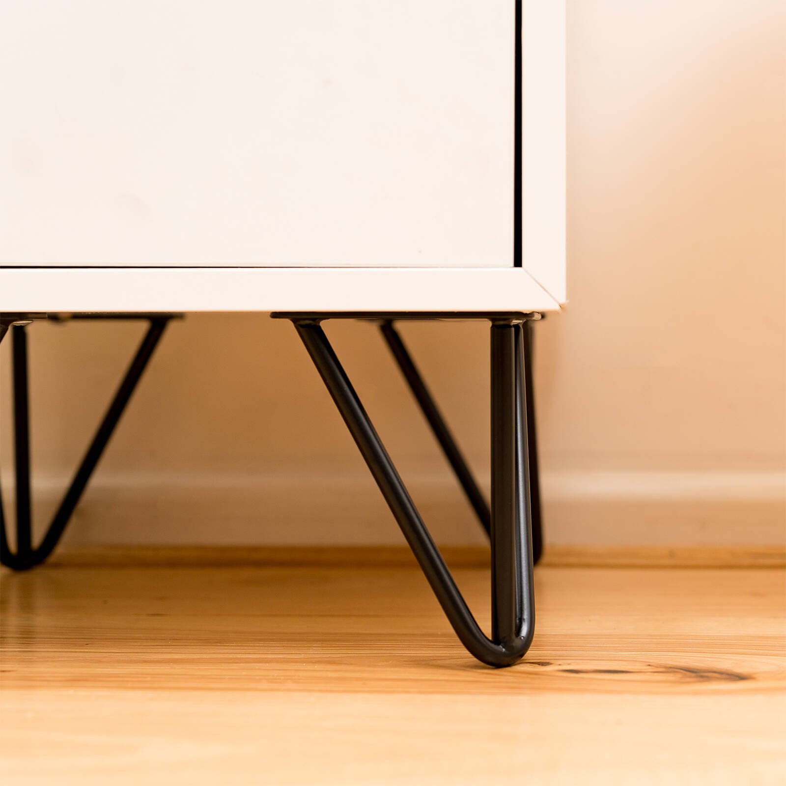 Taskmaster 150 x 10mm Matte Black Hairpin Steel Table Leg
